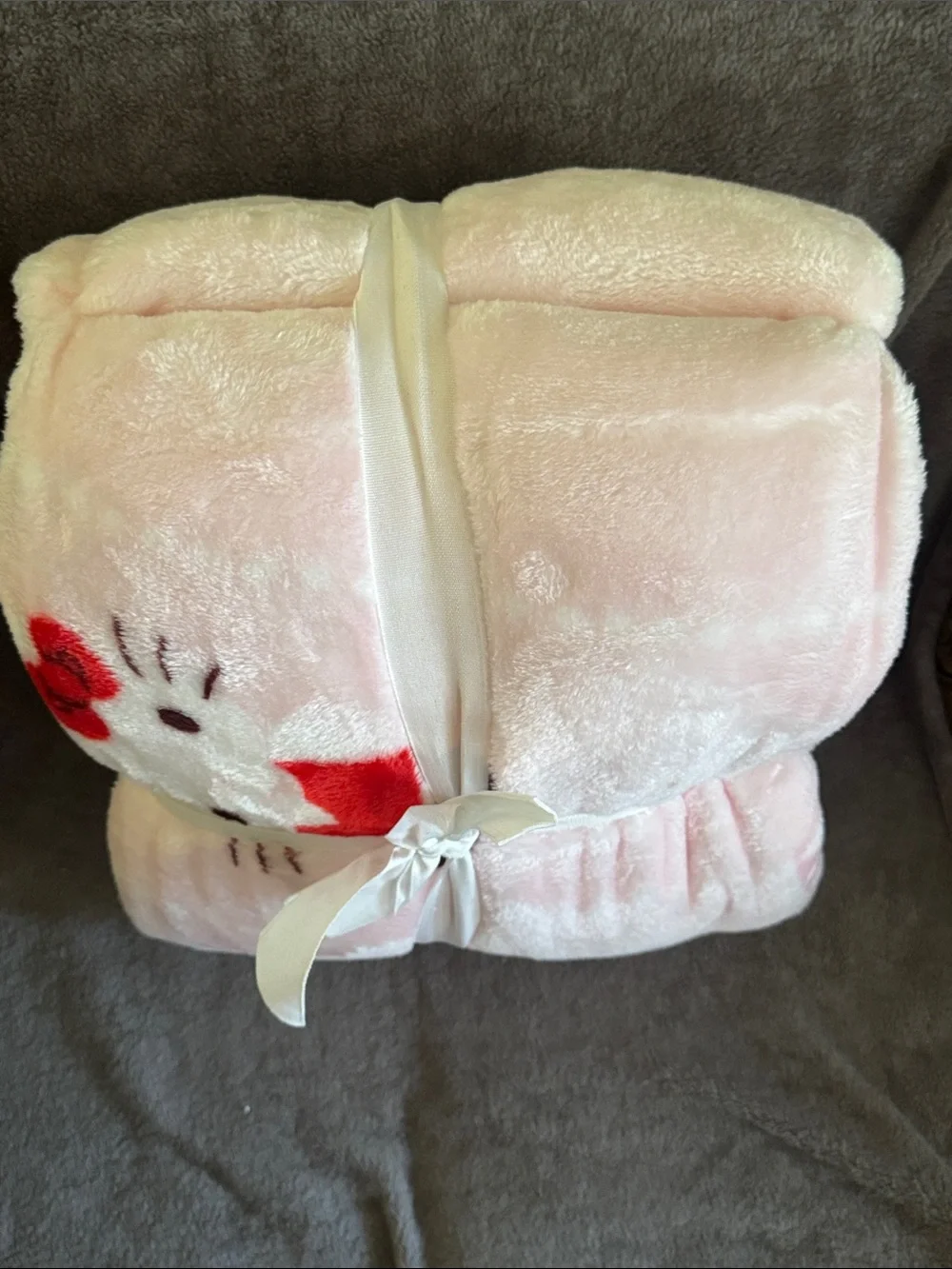 Sanrio Hello Kitty Pink Holiday Ornament Silk Touch Throw Blanket